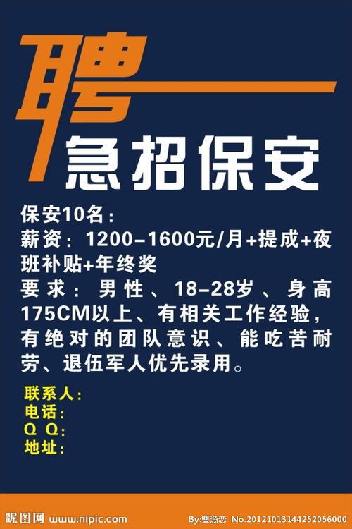 同安保安最新招聘信息全解析，岗位、要求与待遇探讨